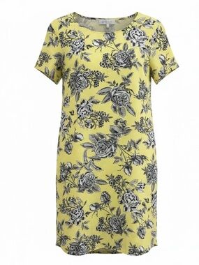SHOPBOP X WAYF Yellow Floral Sheath Dress - Women's Short Sleeve Size Medium